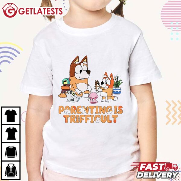 Chilli Parenting is Trifficult BlueY T Shirt (3)