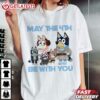 Bluey x Star Wars May The 4th Be With You T Shirt (5)