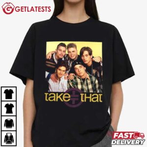 Take That Retro 90's Boyband Group T Shirt (3)