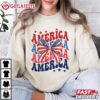 American Flag Coquette 4th of July T Shirt (4)