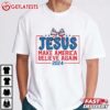 Jesus 2024 Make America Believe Again Coquette T Shirt (2)