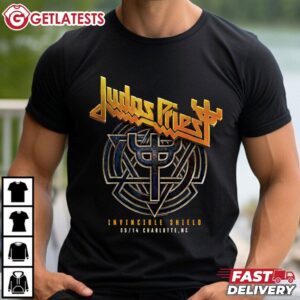 Judas Priest Invincible Shield World Tour 2024 T Shirt (2)