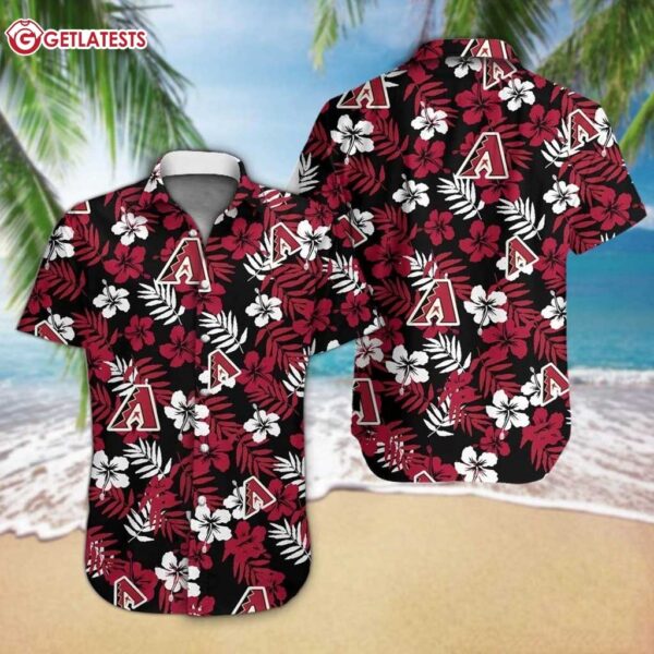 Arizona Diamondbacks Hibiscus Flowers Tropical Hawaiian Shirt