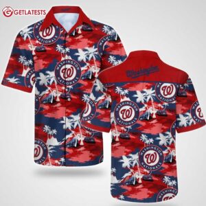Washington Nationals Trendy Aloha Shirt
