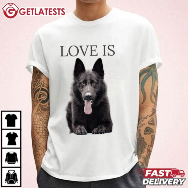 Black German Shepherd Dog Mom Dad T Shirt (1)