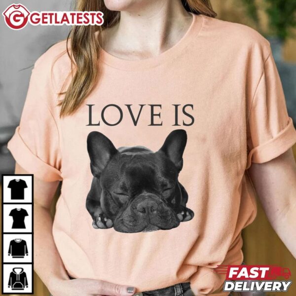 French Bulldog Love Is Frenchie Dog T Shirt (4)