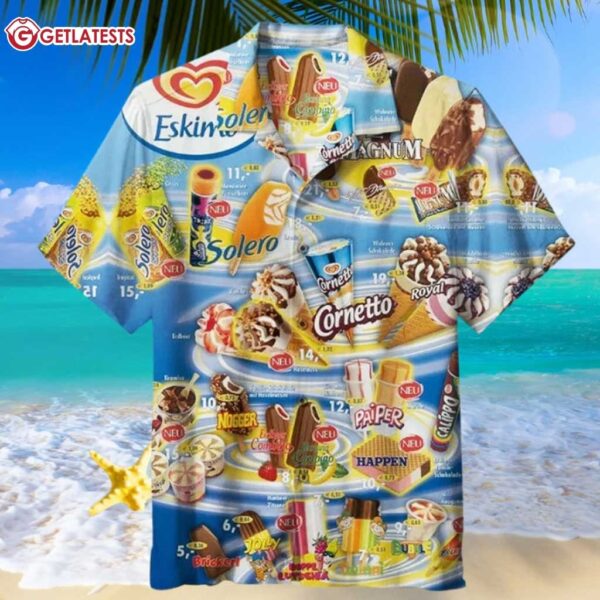 Ice Cream Beach Vintage Hawaiian Shirt t shirt