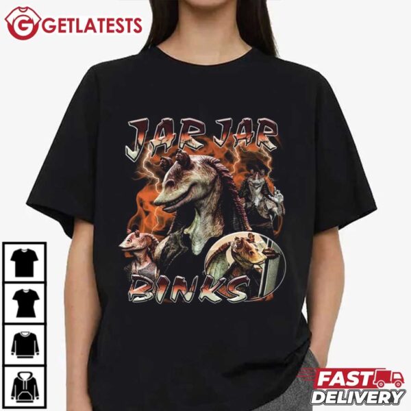 Jar Jar Binks the Gungan Star Wars T Shirt (3) t shirt