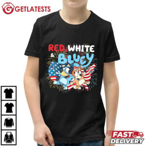 Red White Bluey And Bingo 4th Of July T Shirt (1)
