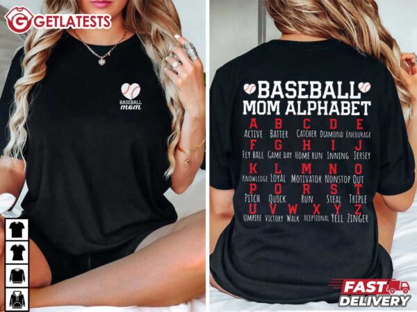 Baseball Mom Mothers Day Gift for Sporty Mom T Shirt (1)