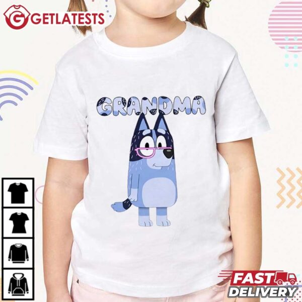 Bluey Grand Mum Retro Grandma Birthday T Shirt (3)