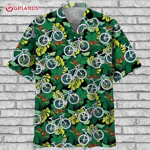 Cycling Tropical Hawaiian Shirt