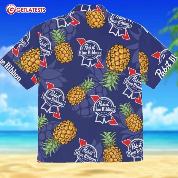 Pabst Blue Ribbon Pineapple Hawaiian Shirt (1)