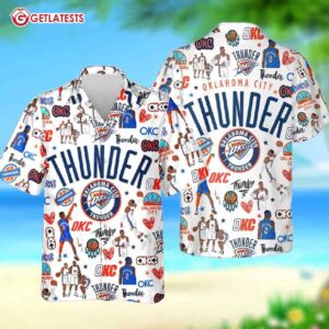 Oklahoma City Thunder Basketball Fan Hawaiian Shirt