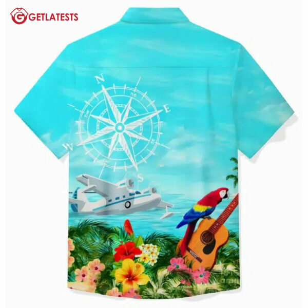 Yacht Parrot Tropical Retired Gift Hawaiian Shirt (1)