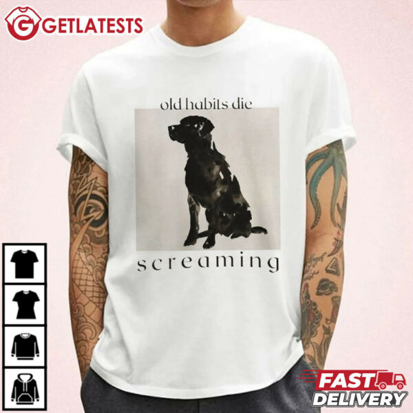 The Black Dog Old Habits Die Screaming TTPD T Shirt (2)