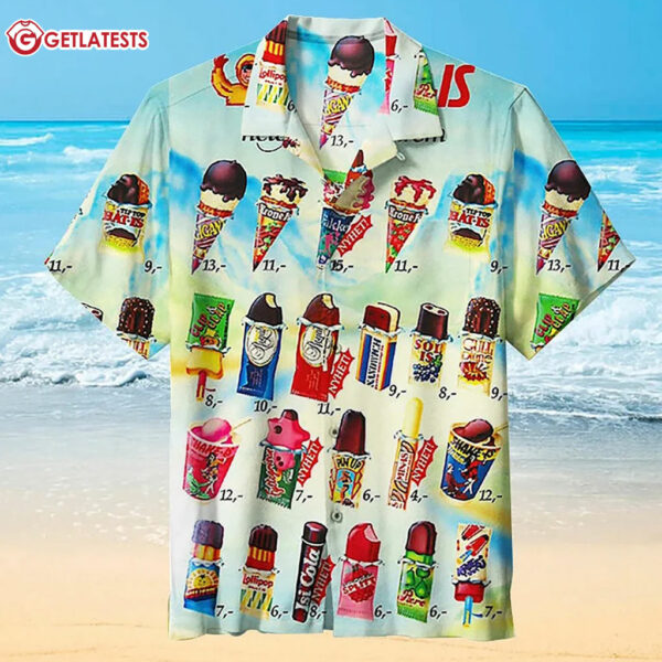 Ice Creams Summer Day Vintage Hawaiian Shirt