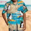 Penguin on Island Beach Aloha Shirt (2)