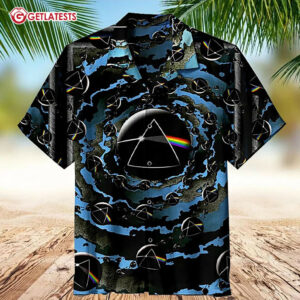 Pink Floyd Dark Side Of The Moon Rainbow Hawaiian Shirt