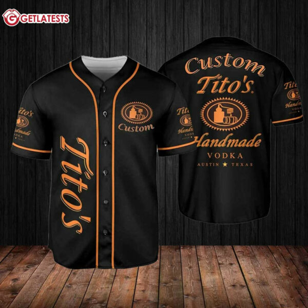 Personalized Black Tito’s Vodka Baseball Jersey Custom Shirt (2)