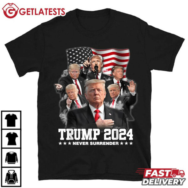 President Donald Trump 2024 Never Surrender T Shirt (2)