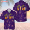 Crown Royal Surf Board Palm Tree Pattern Hawaiian Shir