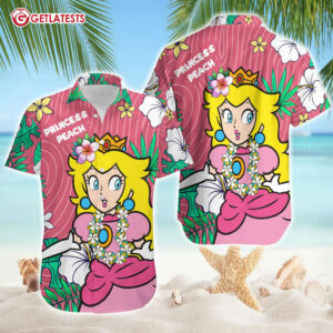 Super Mario Bros Princess Peach Hawaiian Shirt