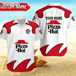 Pizza Hut Custom Name Hawaiian Shirt