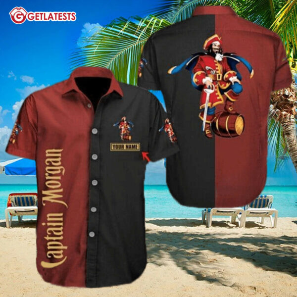 Captain Morgan Custom Name Hawaiian Shirt