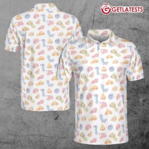 Breast Doodle Pastel Funny Polo Shirt (1)