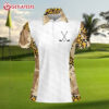 Leopard Pattern Golf Polo Shirt