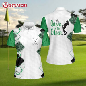 Queen Of The Green Women Golf Polo Shirt