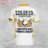 The Devil Whispered Beer Lovers Skull Custom Name Polo Shirt (1)