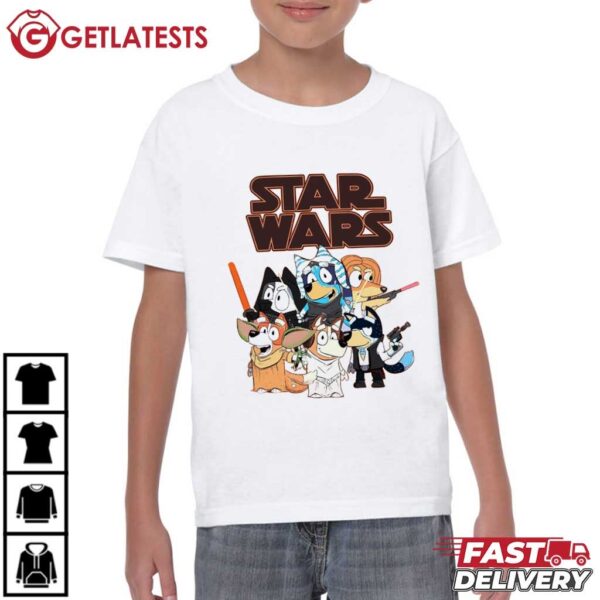 Star Wars x Bluey Fan Gift T Shirt (3)