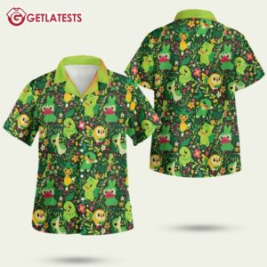 Grass Pokemon Hawaiian Shirt (1)