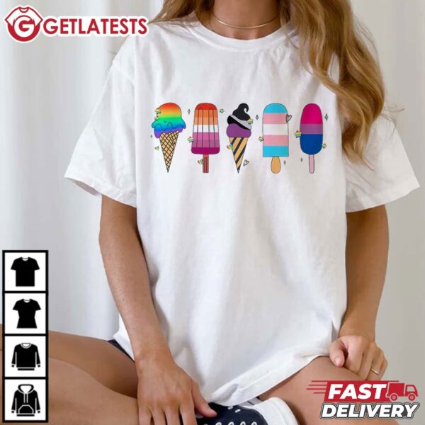 Pride Month Ice Cream Funny Gay T Shirt (3)