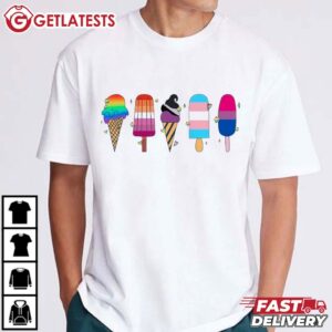 Pride Month Ice Cream Funny Gay T Shirt (4)