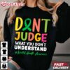 Don't Judge What You Don't Understand Mental Health Ribbon T Shirt (2)