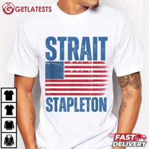 Strait Stapleton American Flag Patriotic USA Concert T Shirt (2)