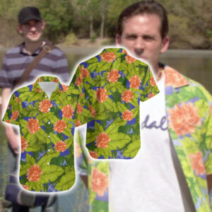 Michael Scott The Office Tropical Floral Hawaiian Shirt
