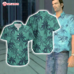 Hawaiian Floral Pattern Shirt