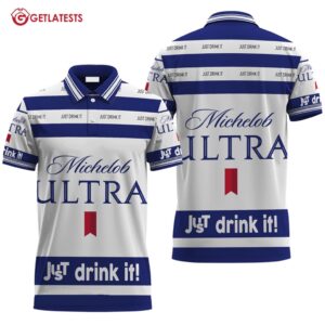 Michelob ULTRA White Just Drink It Polo Shirt