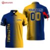 Gradient Twisted Tea Custom Name and Number Polo Shirt
