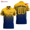Twisted Tea Yellow And Blue Halftone Personalized Polo Shirt
