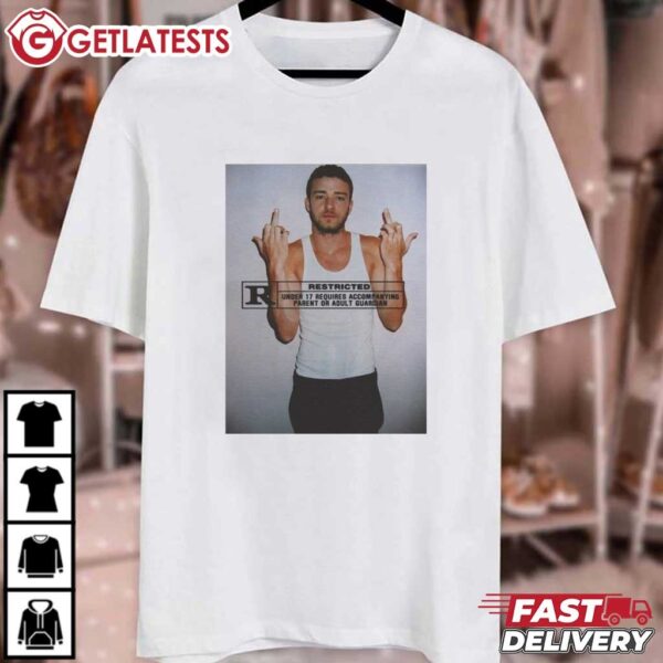 Justin Timberlake Middle Finger T Shirt (1)
