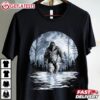 Bigfoot Under Moon Light Sasquatch T Shirt (1)
