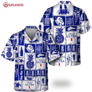 Michelob ULTRA Tropical Pineapple Hawaiian Shirt