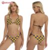 Twisted Tea Checkerboard Bikini Set Swimsuit Beach (1)