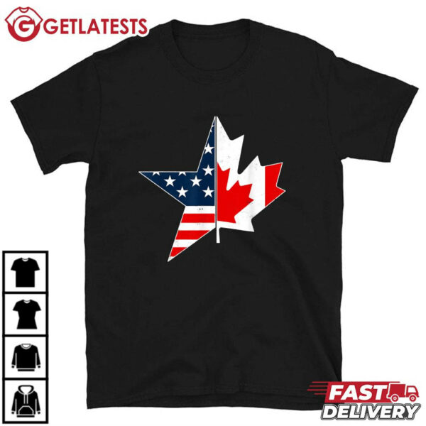 Leaf USEH American Canada Flag Home Pride T Shirt (2)