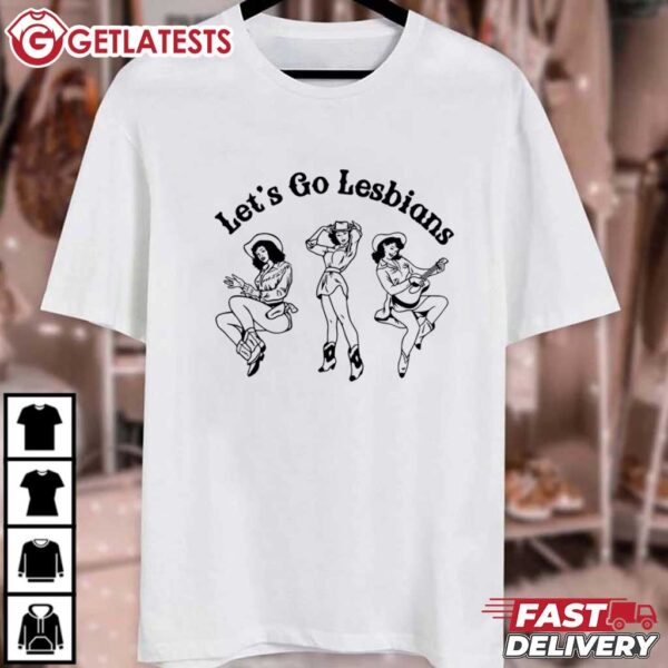 Let's go Lesbians Western Pride LGBTQ Gift T Shirt (1)
